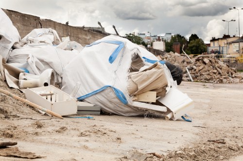 Builders waste clearance process in progress