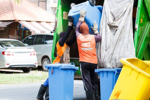 Process of professional home clearance with sorting and recycling